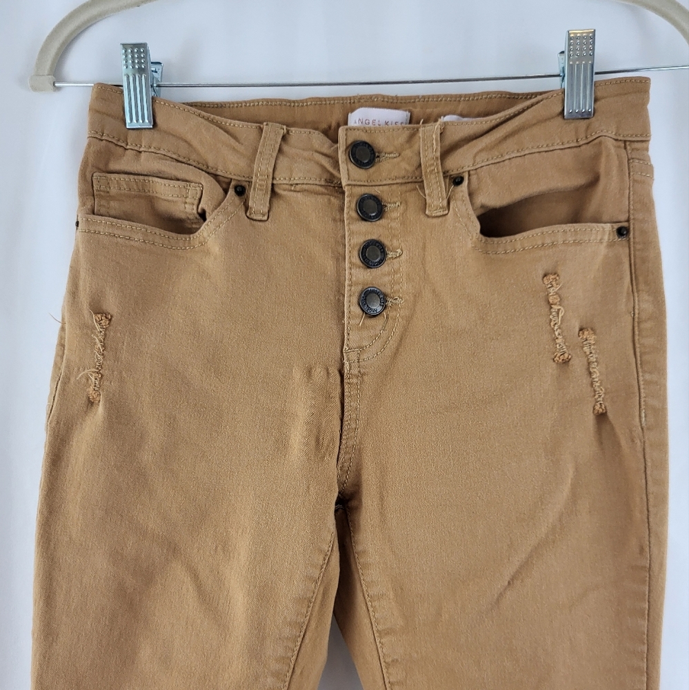 Juniors Button Fly Jeans Size 7 - Picture 2 of 4